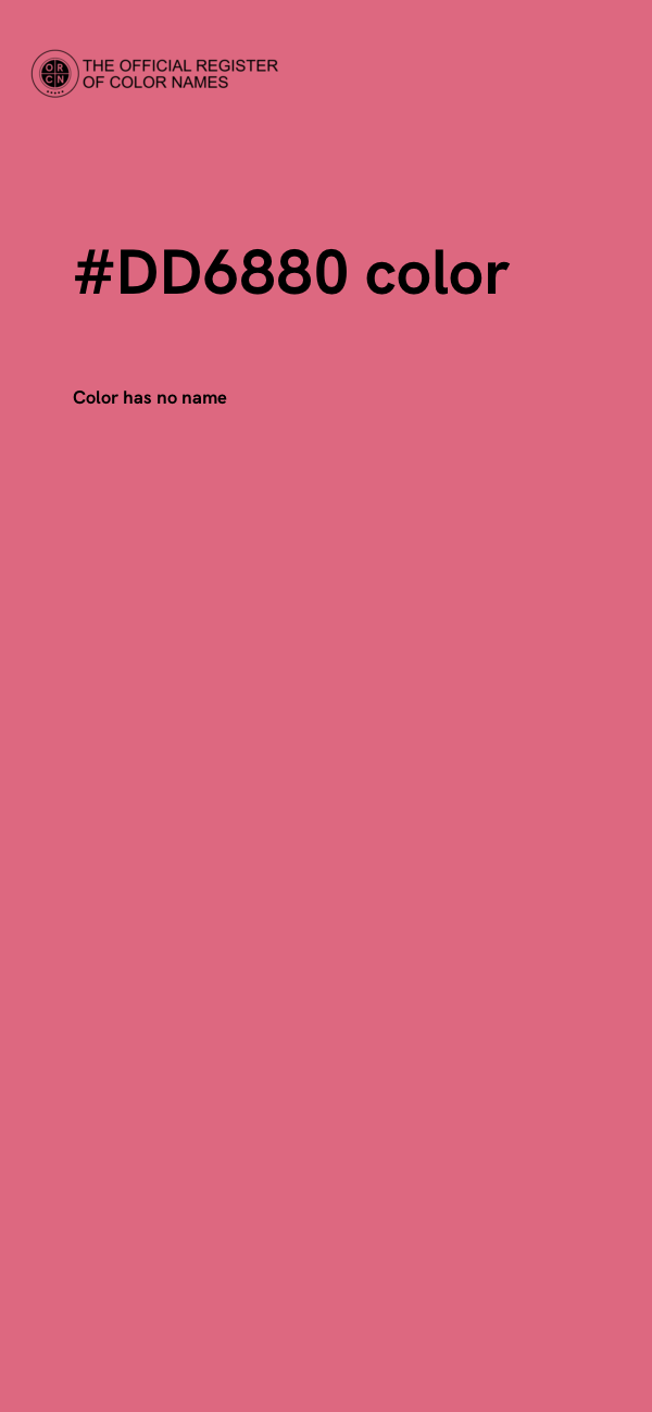 #DD6880 color image