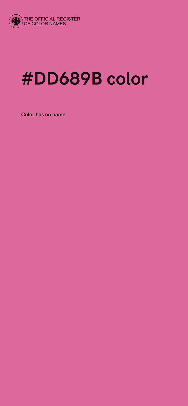#DD689B color image