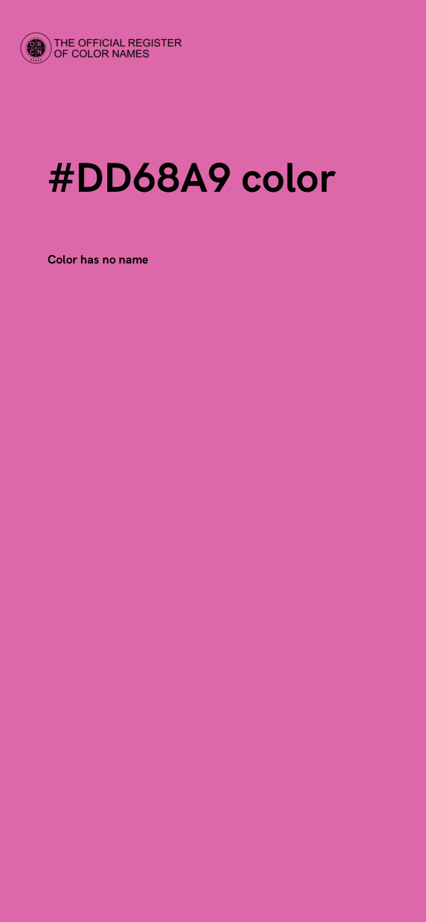 #DD68A9 color image