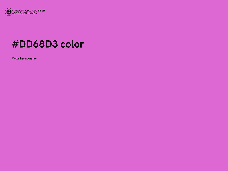 #DD68D3 color image