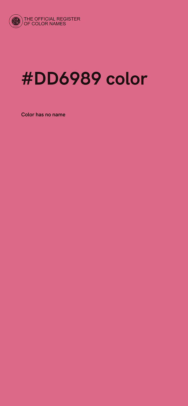 #DD6989 color image