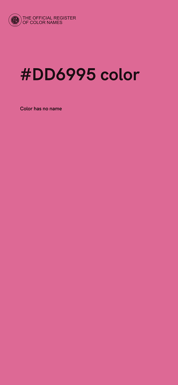 #DD6995 color image