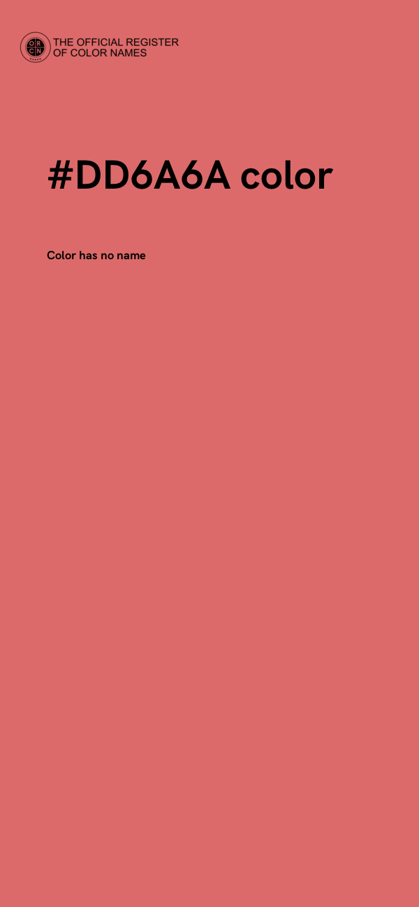 #DD6A6A color image