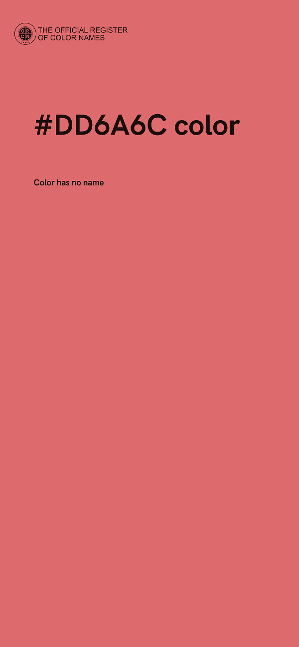 #DD6A6C color image