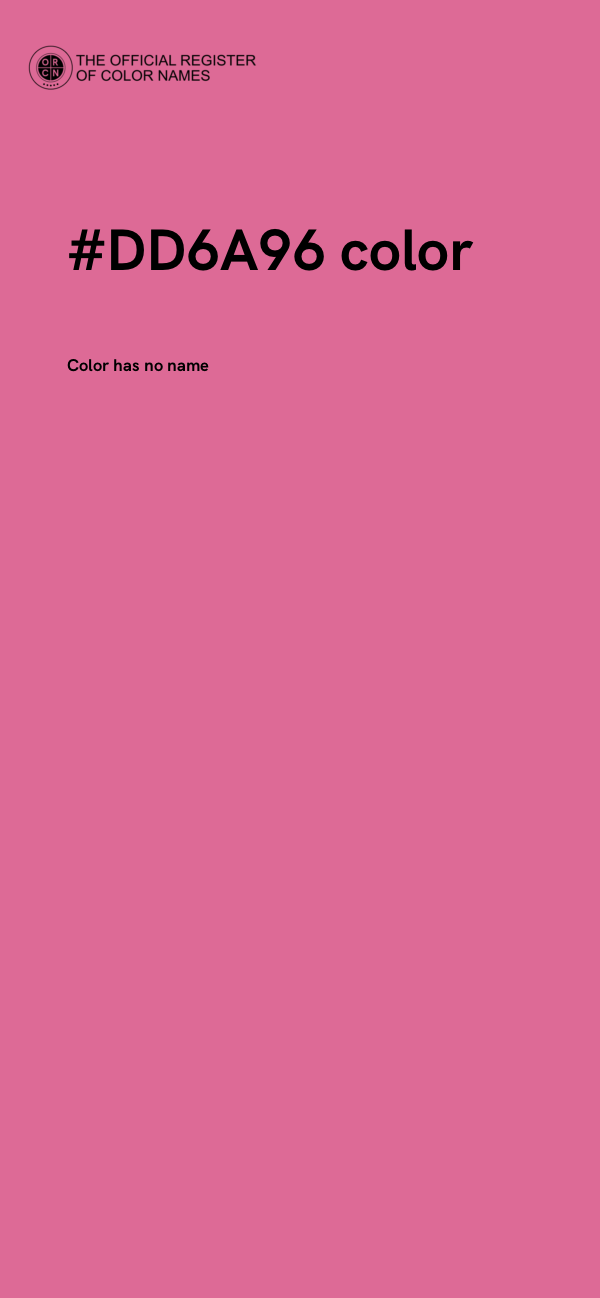 #DD6A96 color image