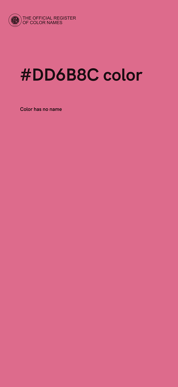 #DD6B8C color image