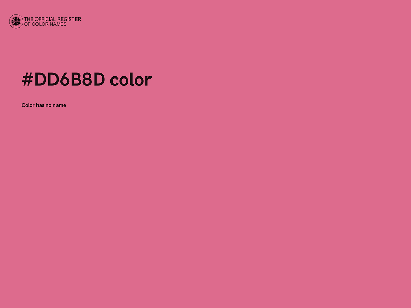 #DD6B8D color image