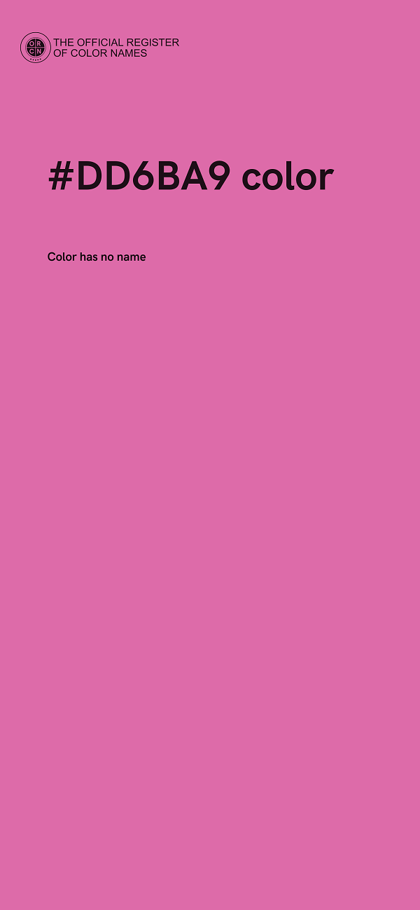 #DD6BA9 color image
