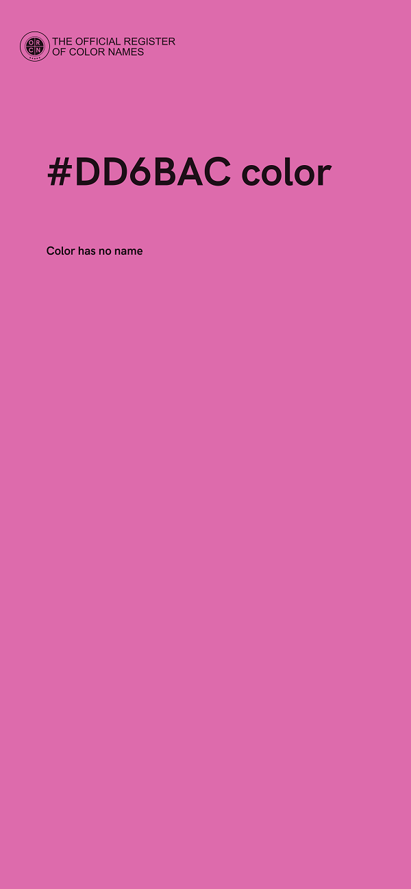 #DD6BAC color image