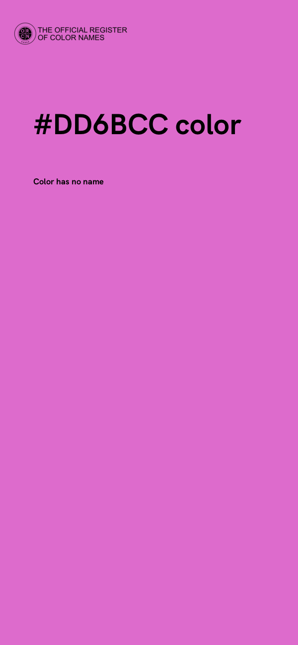 #DD6BCC color image