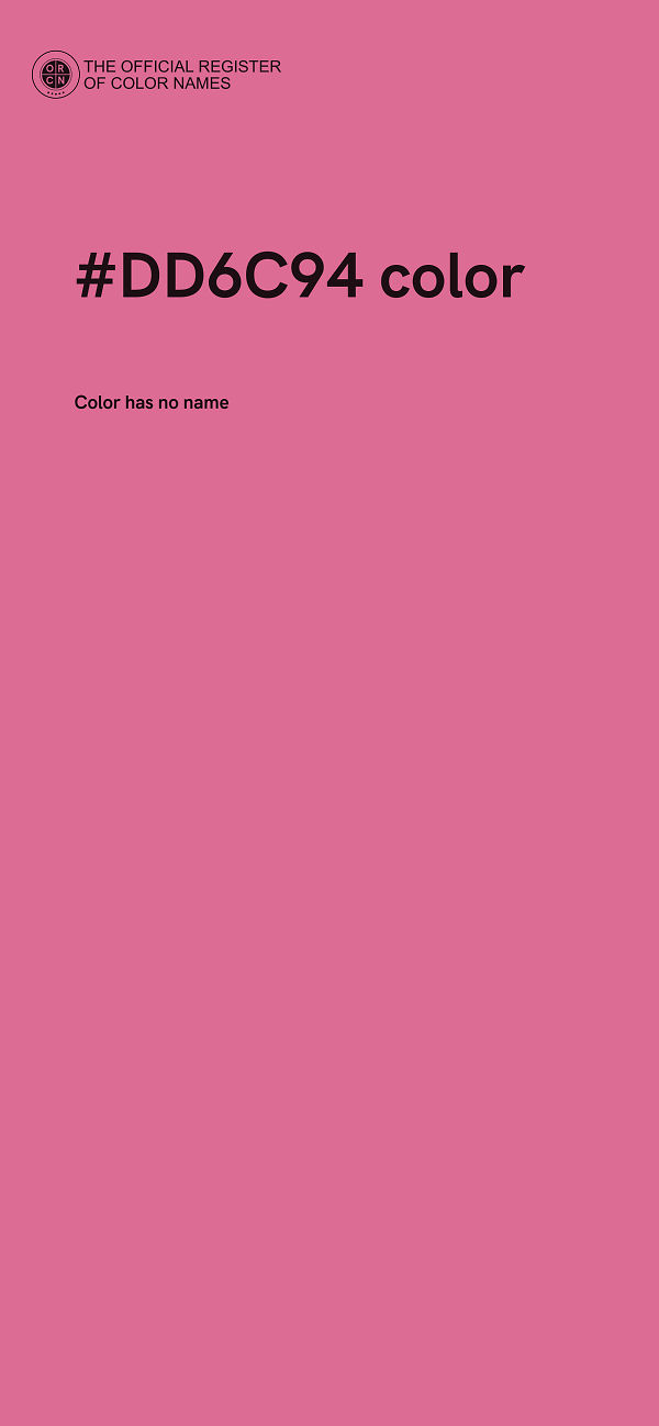 #DD6C94 color image