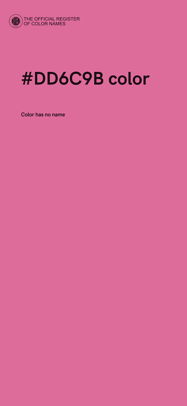 #DD6C9B color image