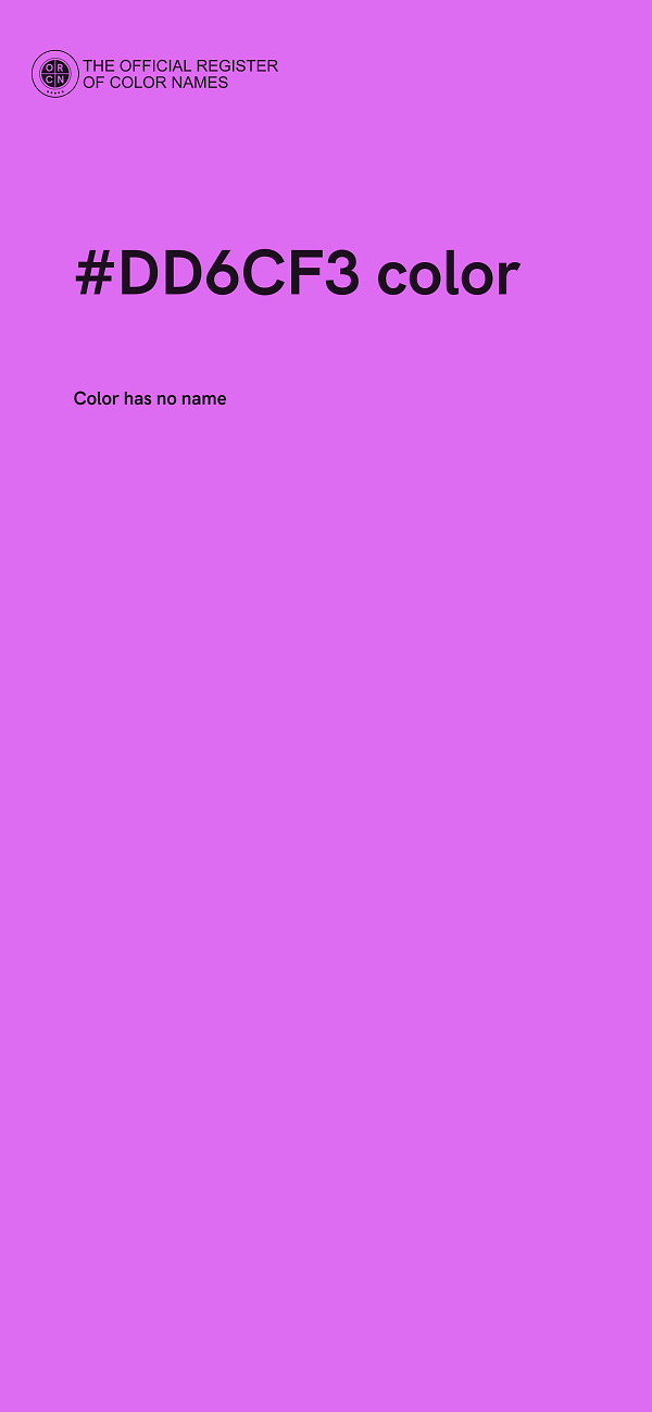#DD6CF3 color image