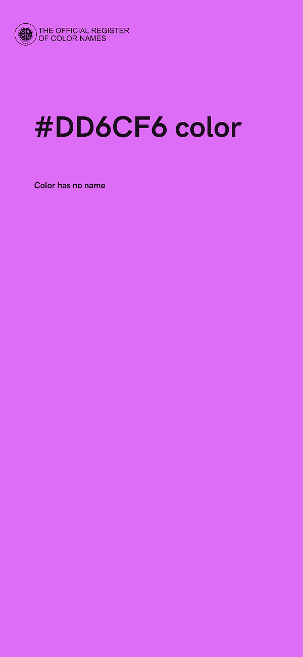 #DD6CF6 color image
