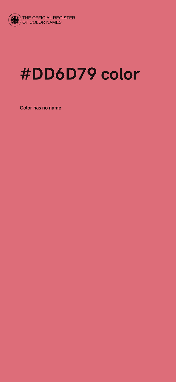 #DD6D79 color image