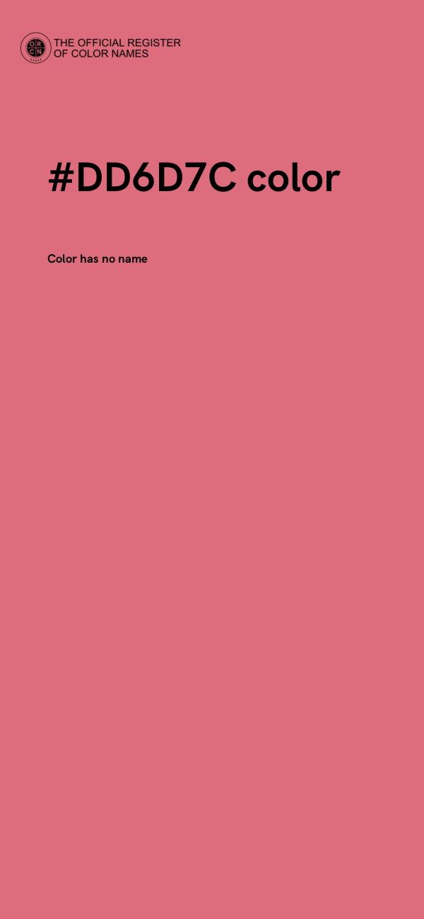 #DD6D7C color image