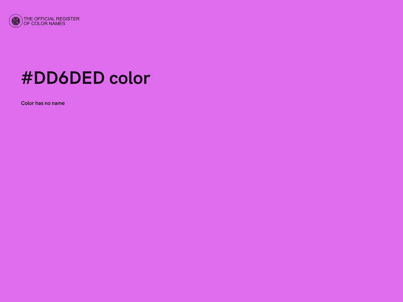 #DD6DED color image