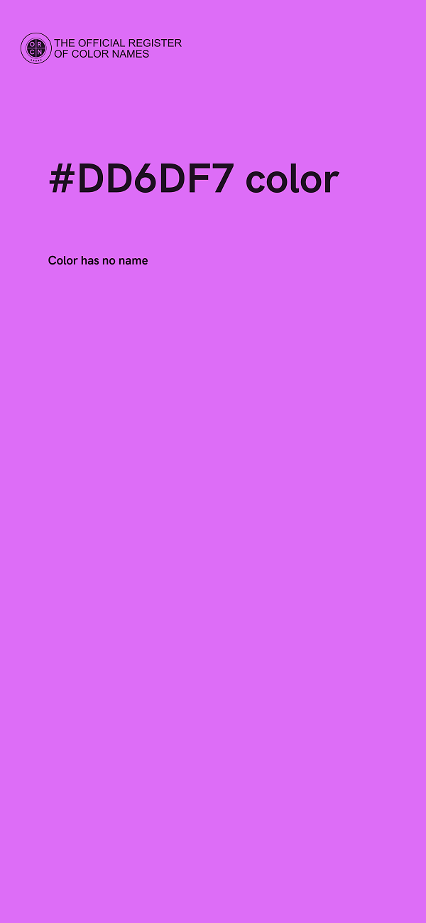 #DD6DF7 color image