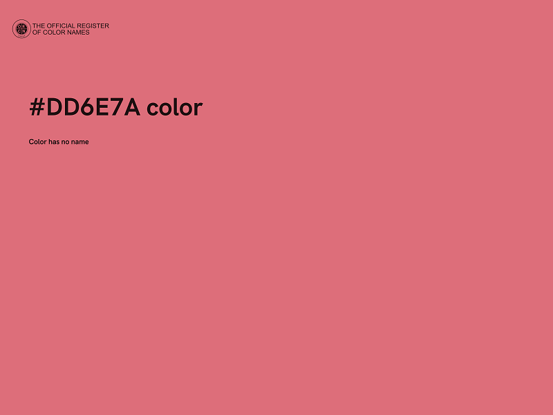 #DD6E7A color image