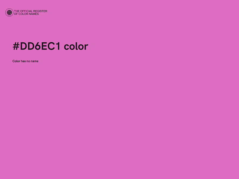 #DD6EC1 color image