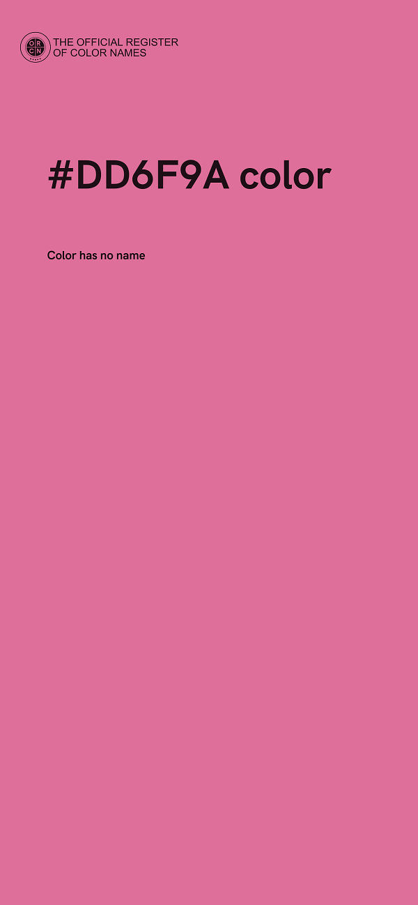 #DD6F9A color image