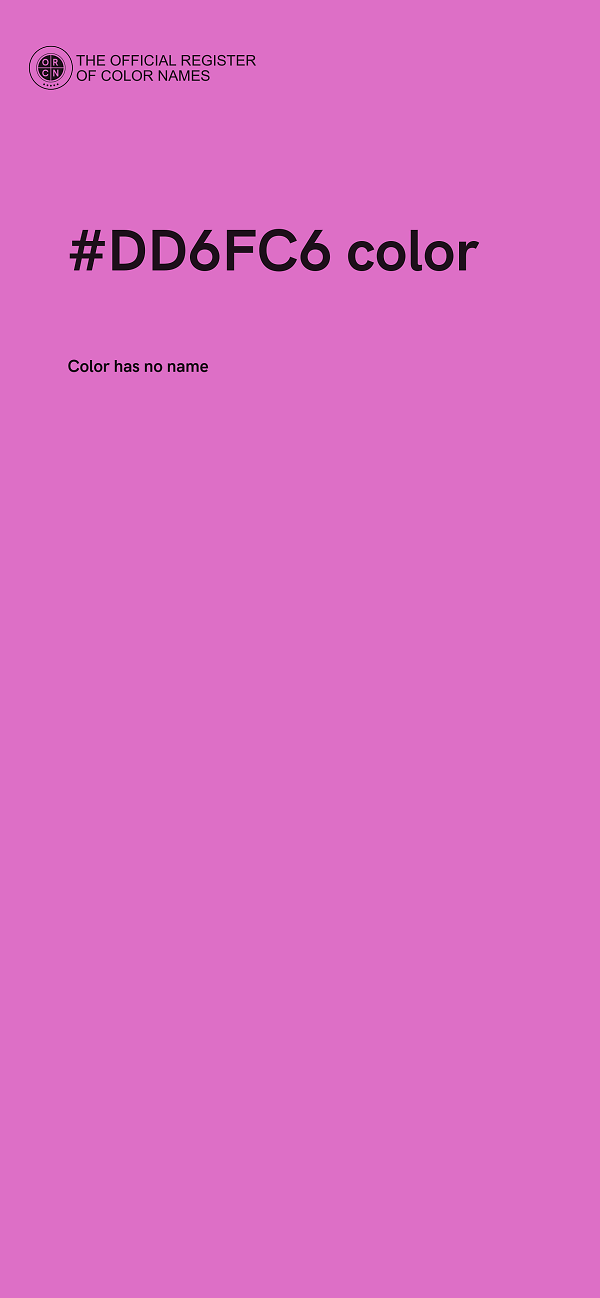 #DD6FC6 color image