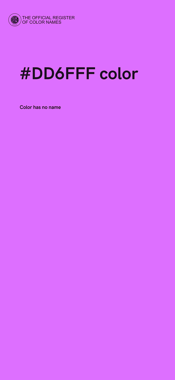 #DD6FFF color image