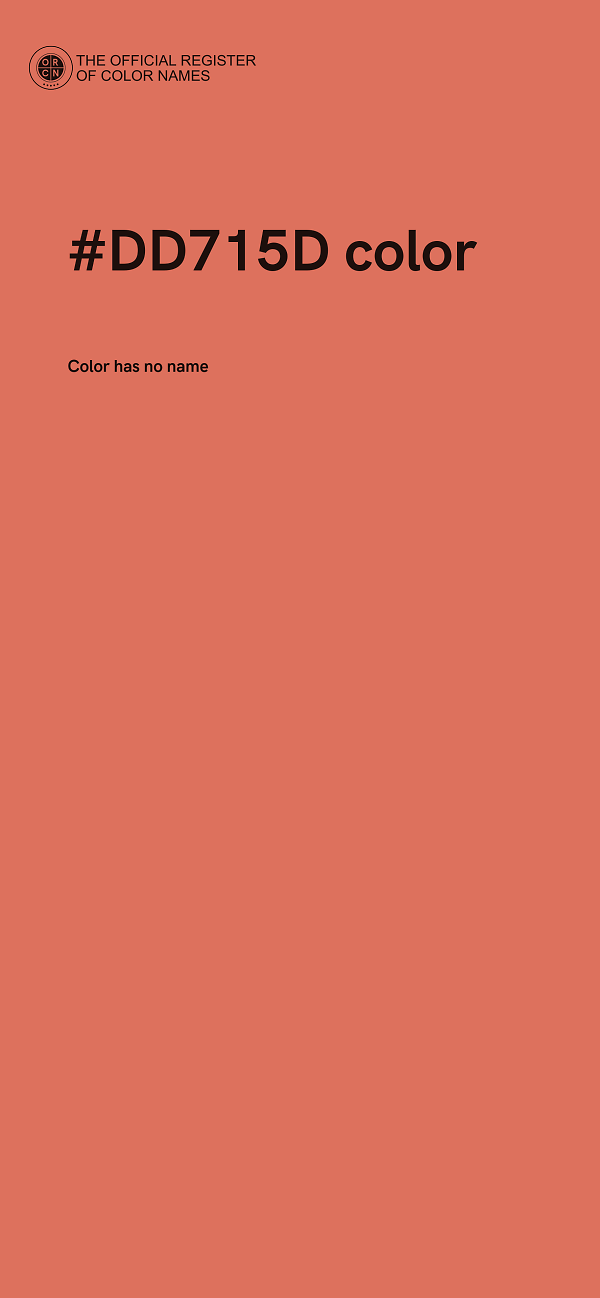 #DD715D color image