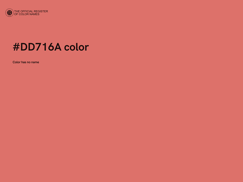 #DD716A color image