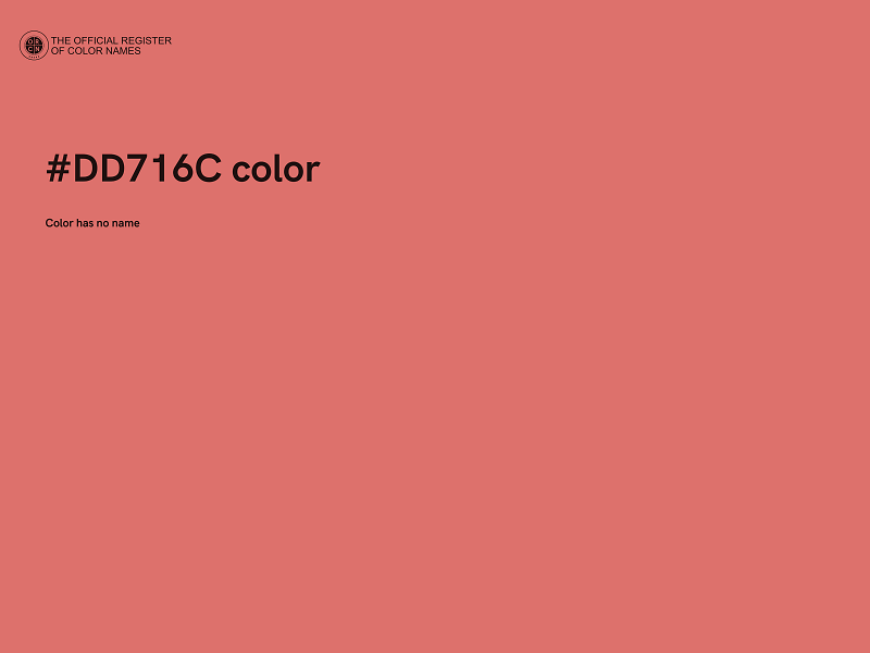 #DD716C color image