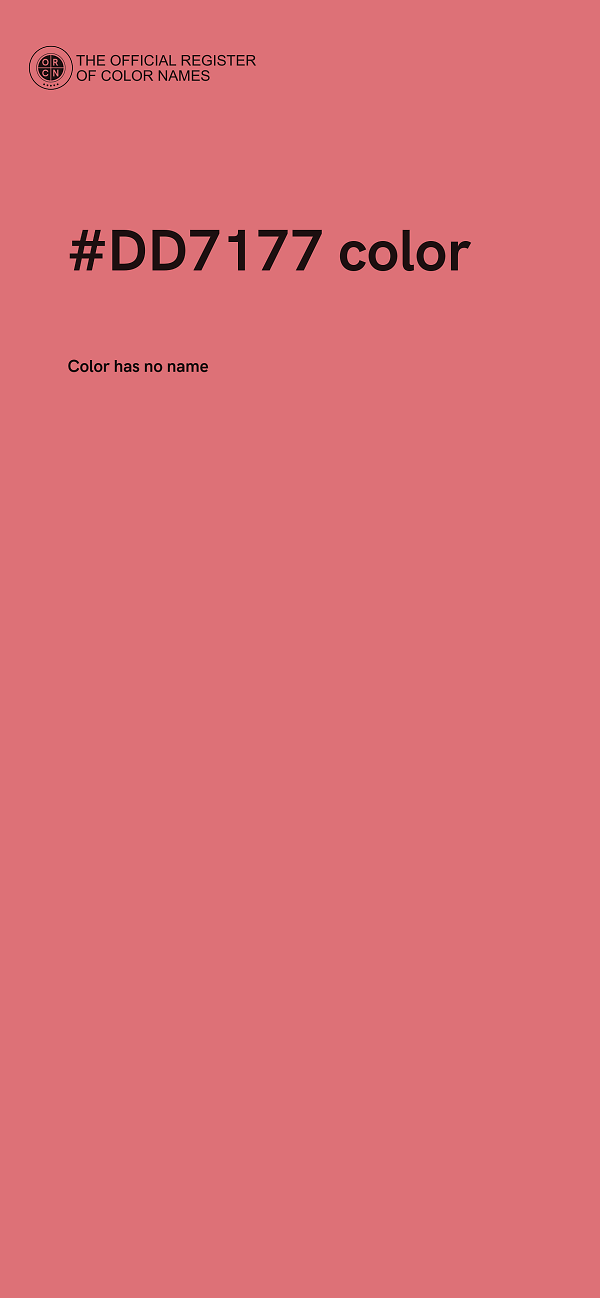 #DD7177 color image