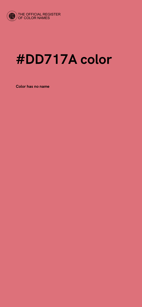 #DD717A color image