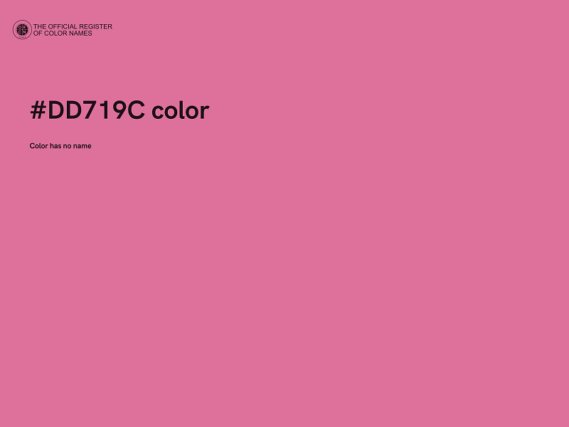 #DD719C color image