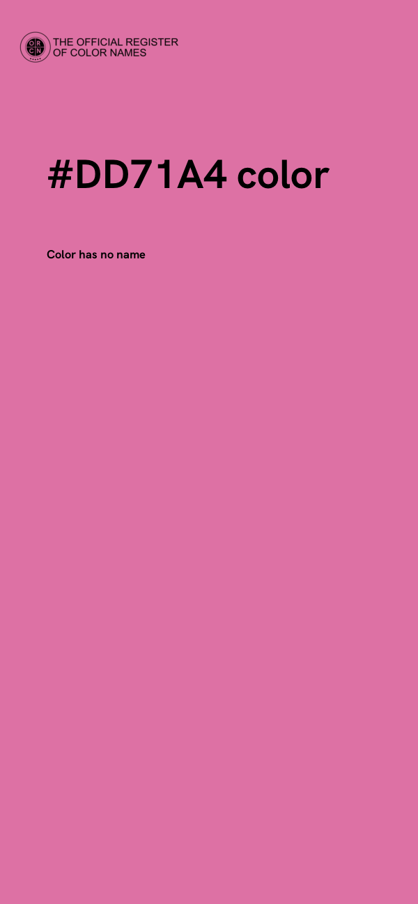 #DD71A4 color image