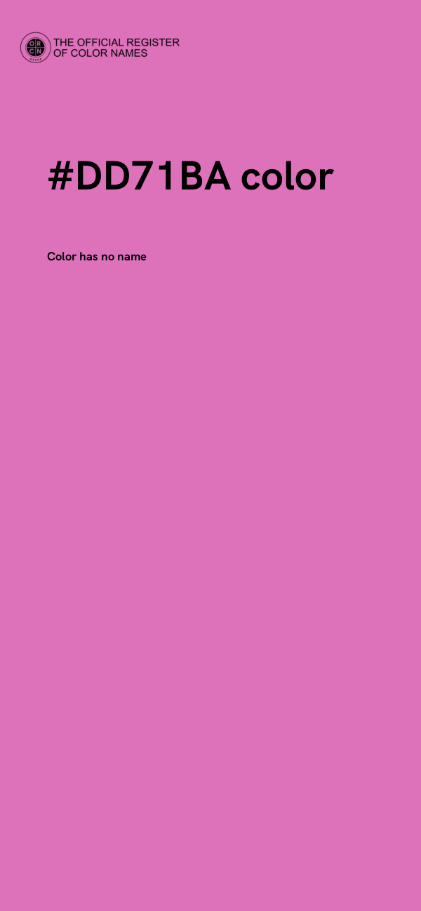 #DD71BA color image