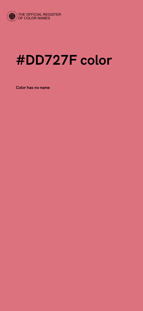 #DD727F color image