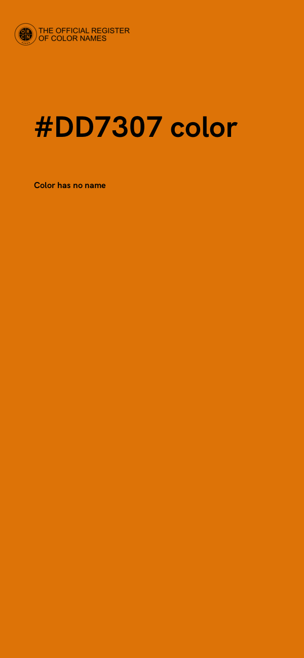 #DD7307 color image