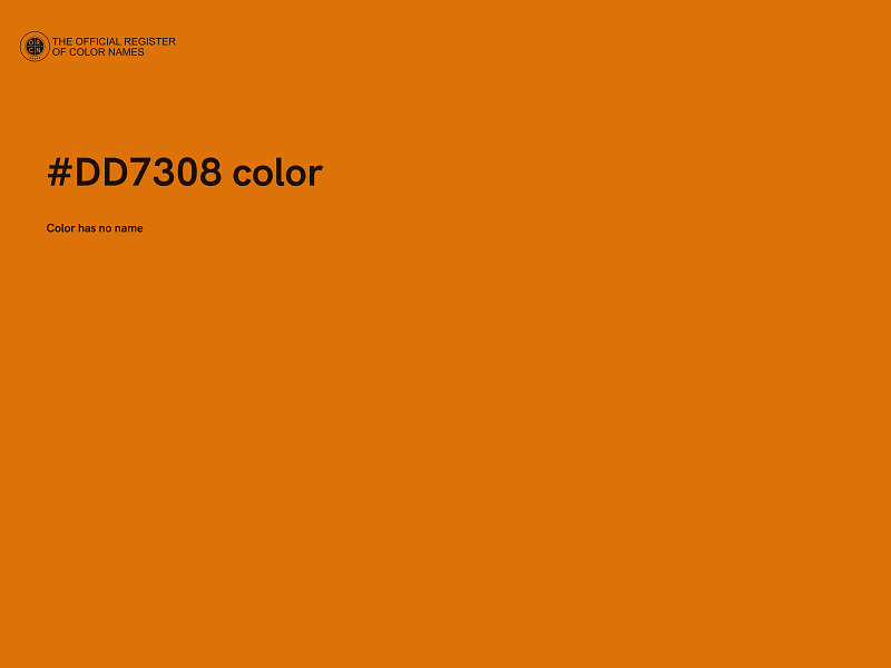 #DD7308 color image
