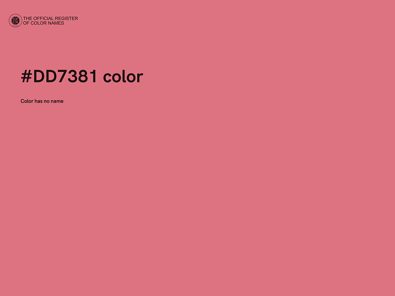 #DD7381 color image