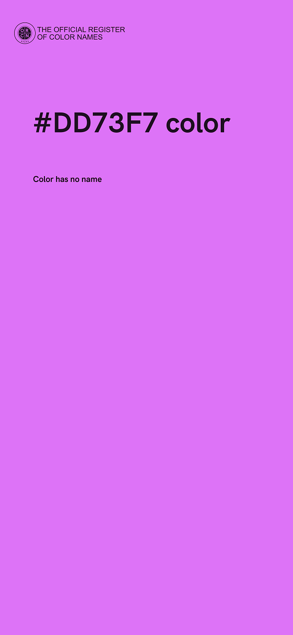 #DD73F7 color image