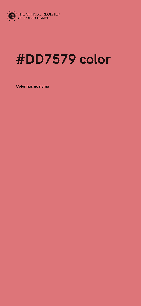 #DD7579 color image