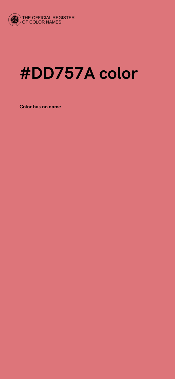 #DD757A color image