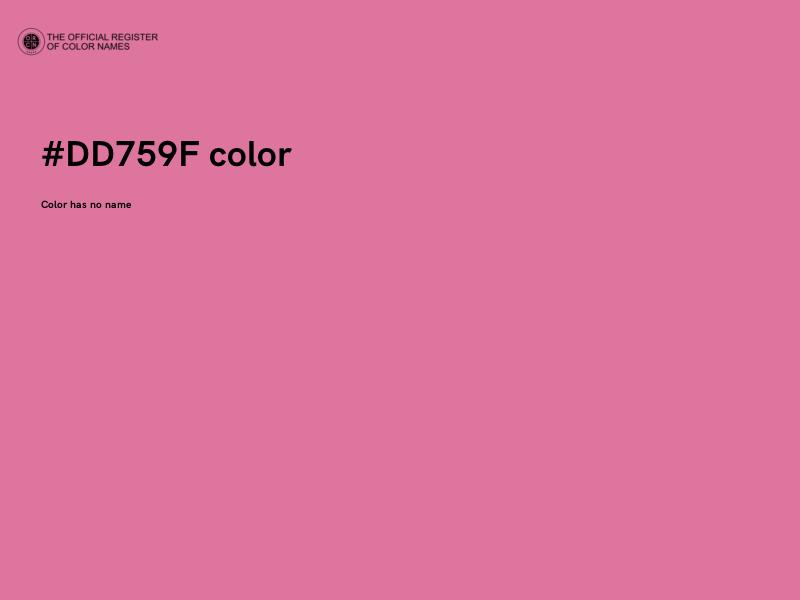 #DD759F color image