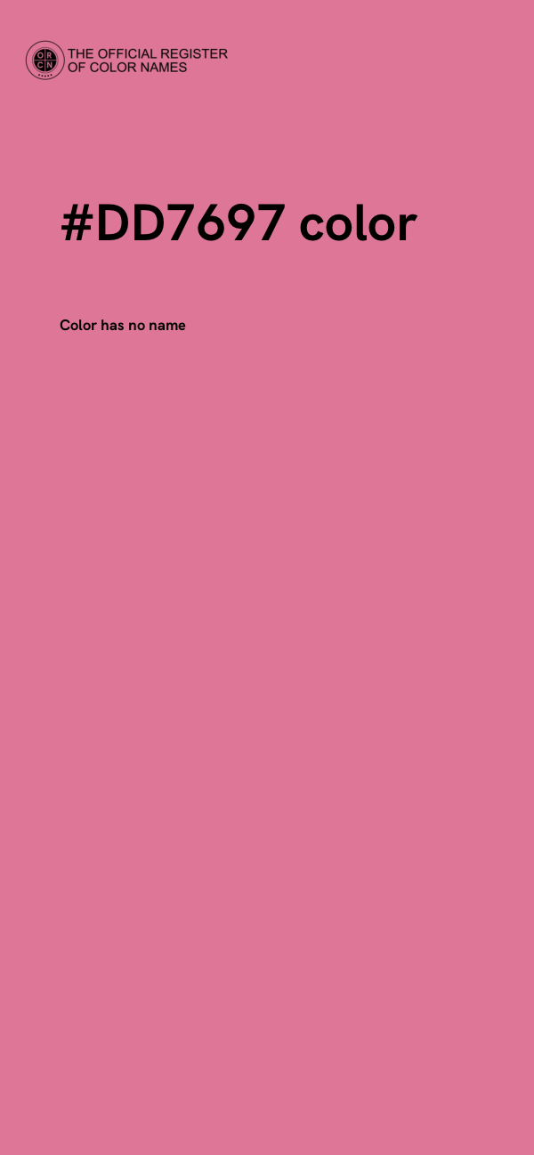 #DD7697 color image