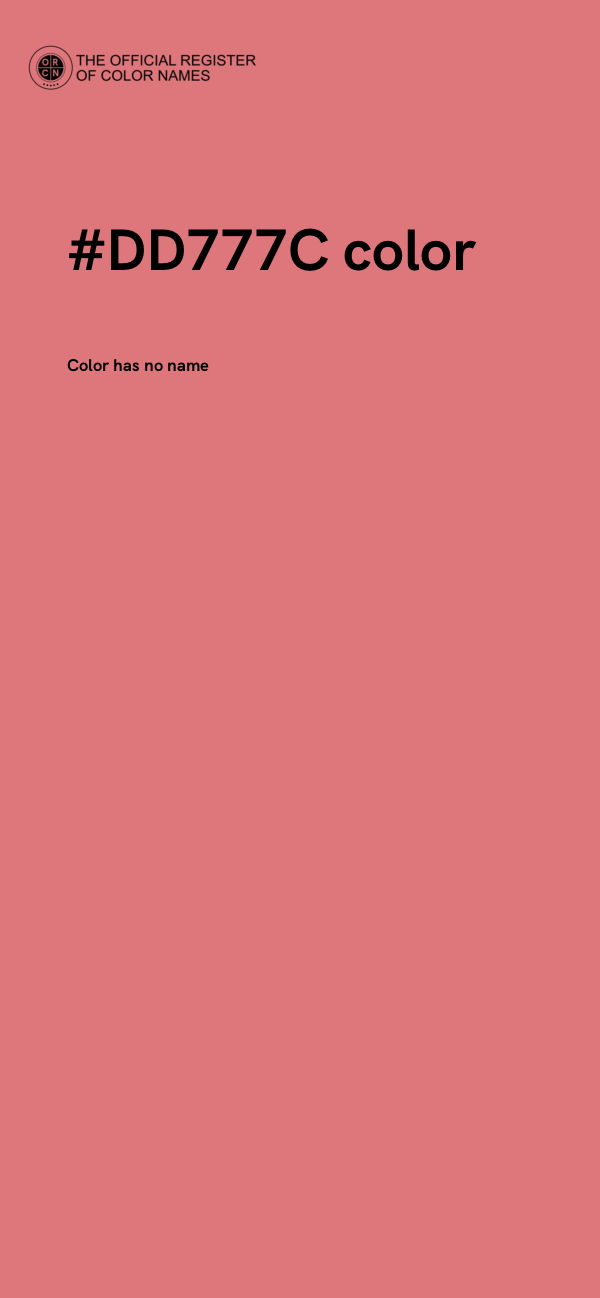#DD777C color image