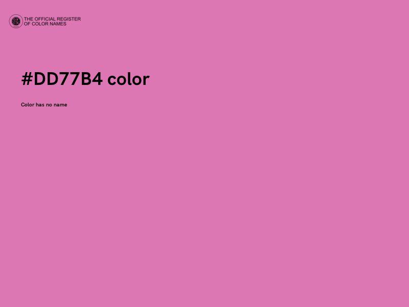 #DD77B4 color image
