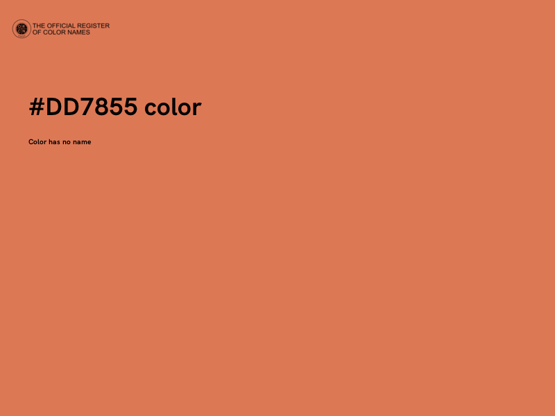 #DD7855 color image