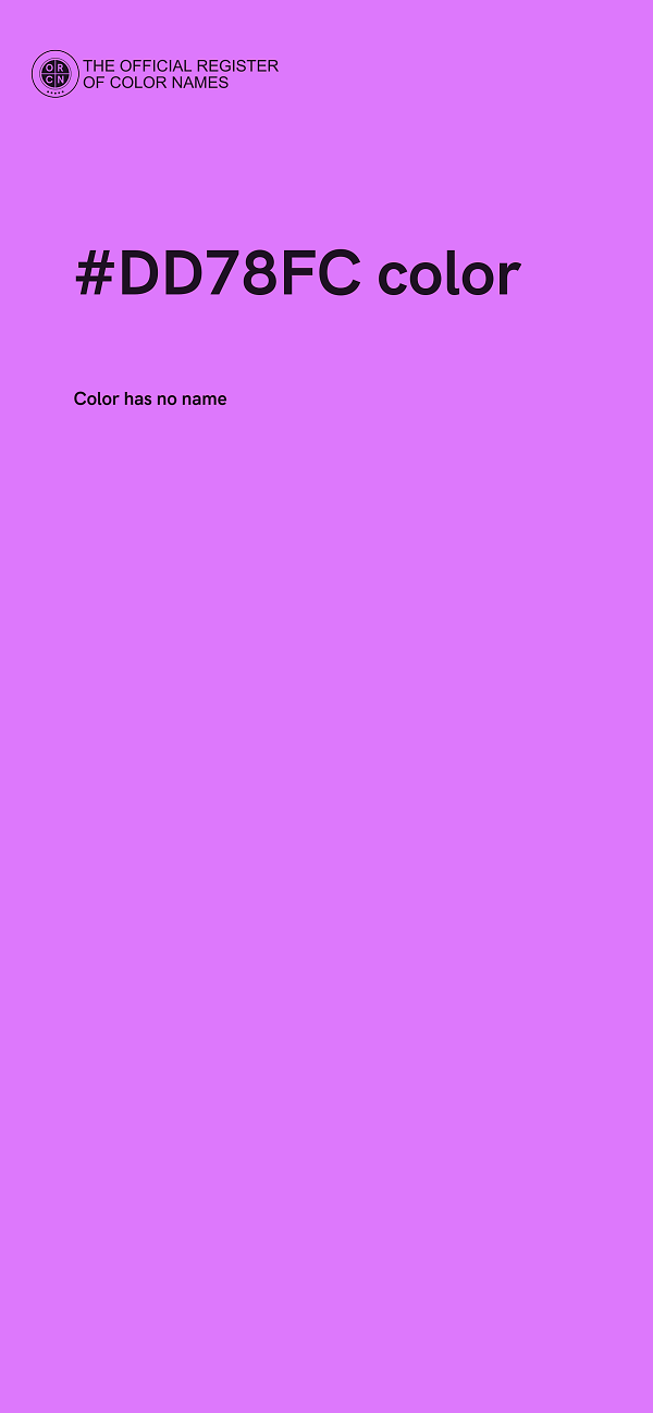#DD78FC color image