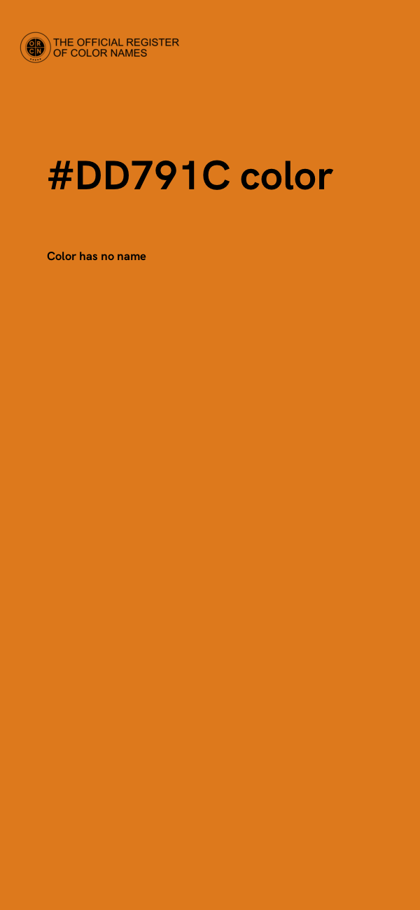 #DD791C color image