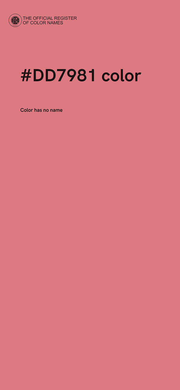 #DD7981 color image